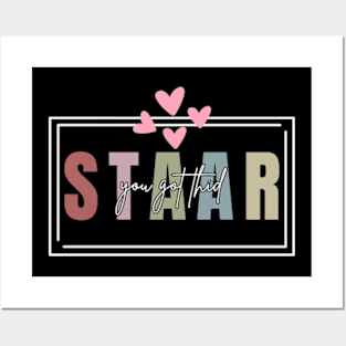 Staar Test Day Teacher exam Leopard Testing Day You Got This T-Shirt Posters and Art